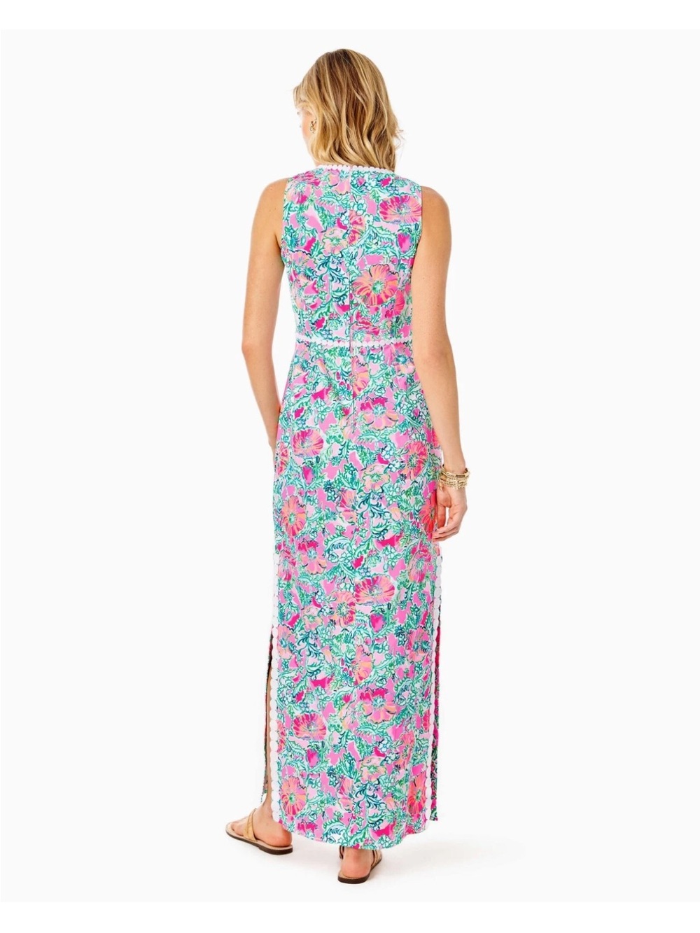 Lilly Pulitzer Ashler Stretch Maxi Shift Dress size 8 - Picture 4 of 11